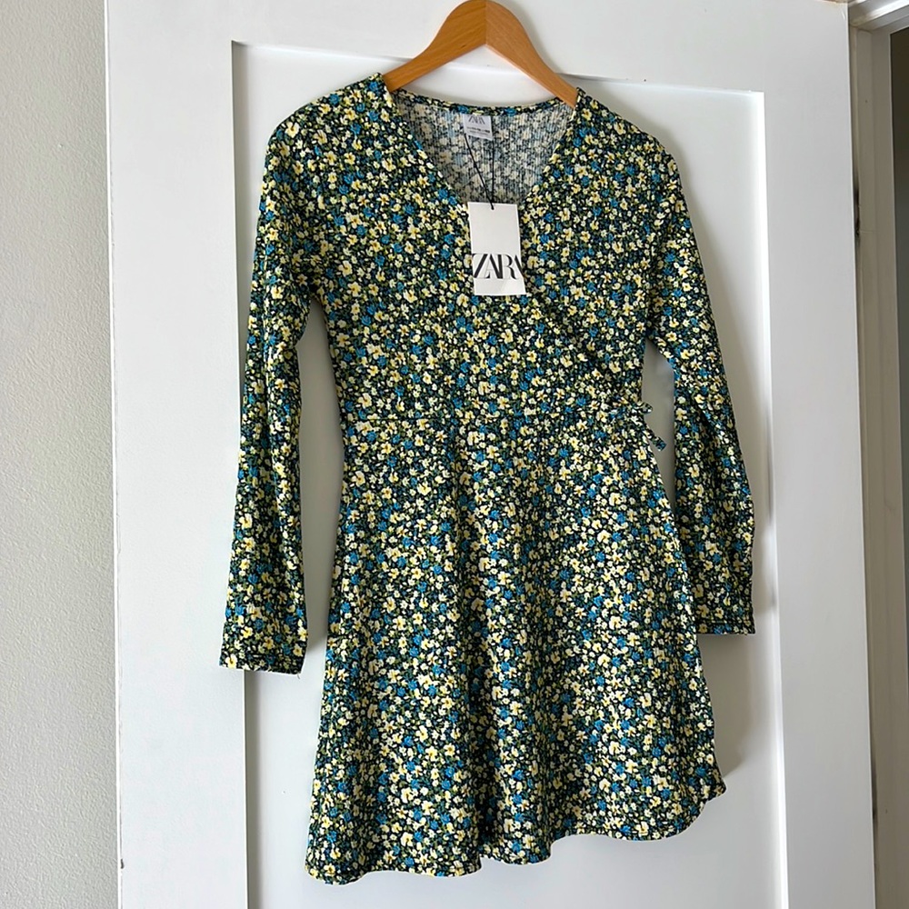 New With Tags Zara Girls Flower Dress Size 11-12